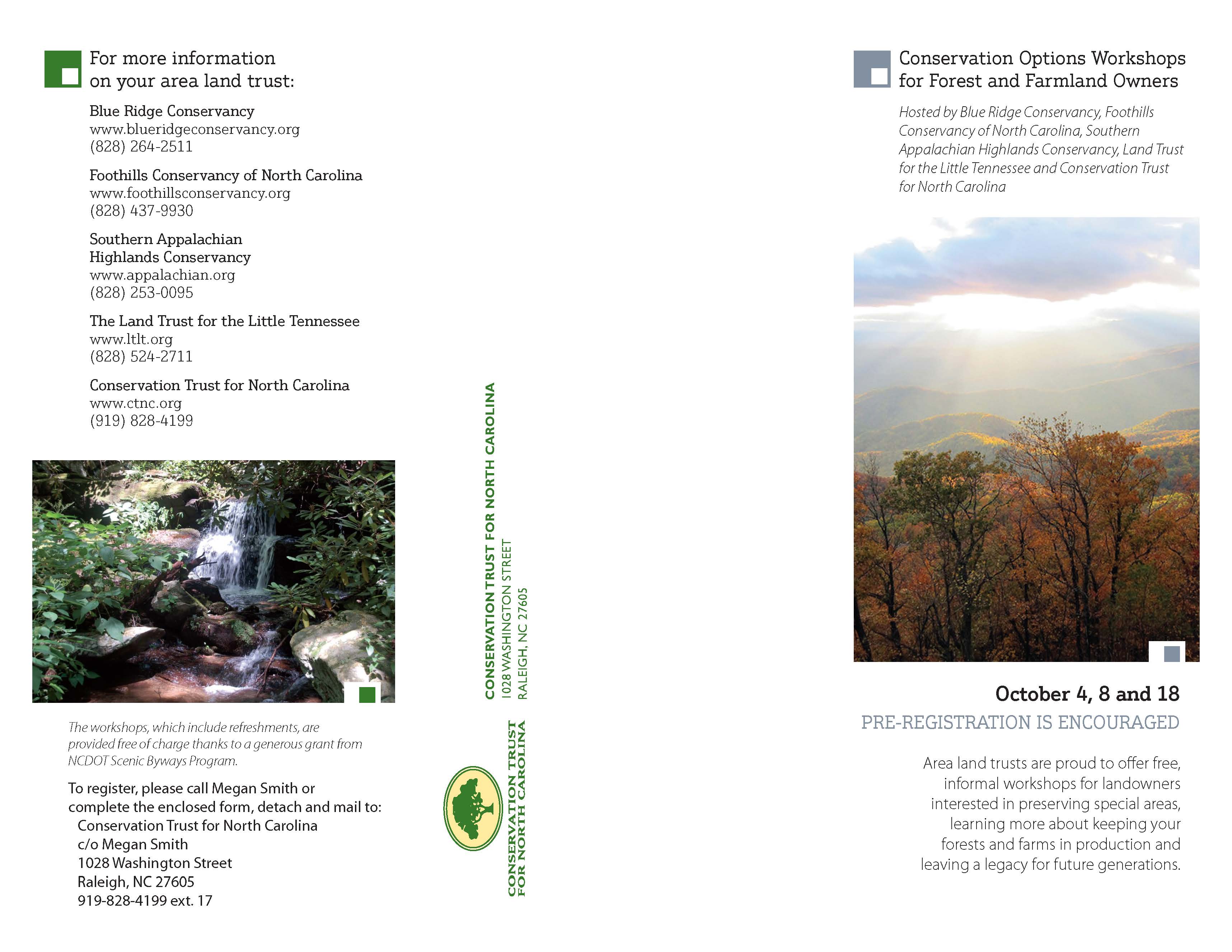 Conservation Options Workshops for Landowners