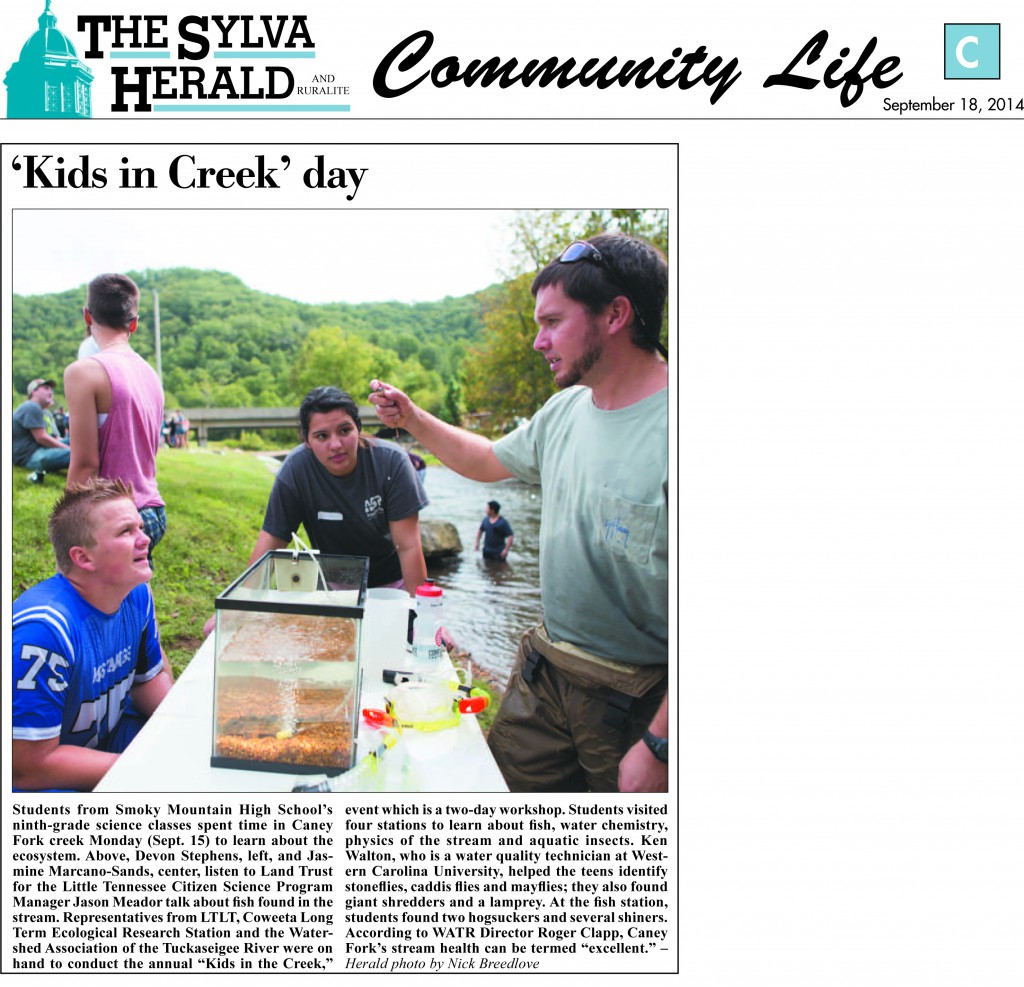 The Sylva Herald: ‘Kids in Creek’ day